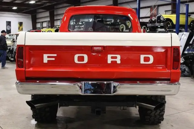 1966 ford f100 60012 miles red pickup truck 302 v8 automatic