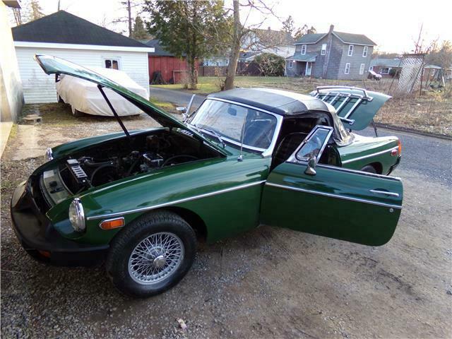 1977 mg mgb 36,691 miles green manual