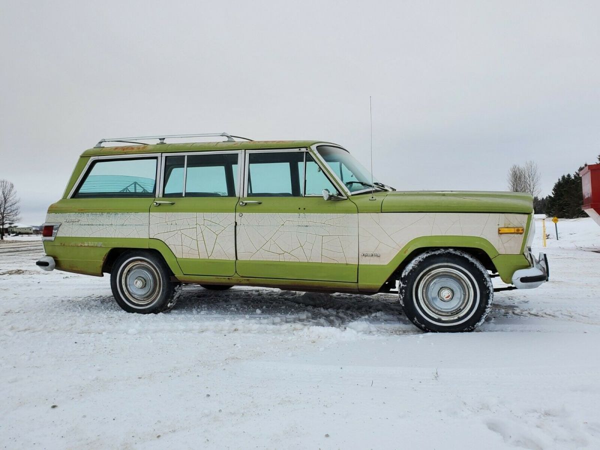 1975 jeep wagoneer quadra trac very solid montana truck original patina paint