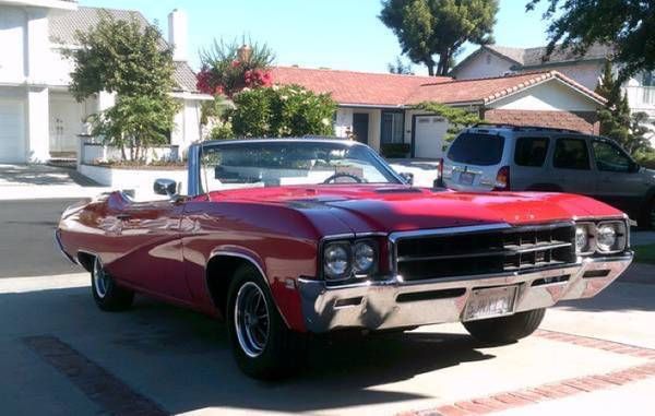 unrestored 1969 buick gs 400 convertible skylark 3 speed automatic low reserve