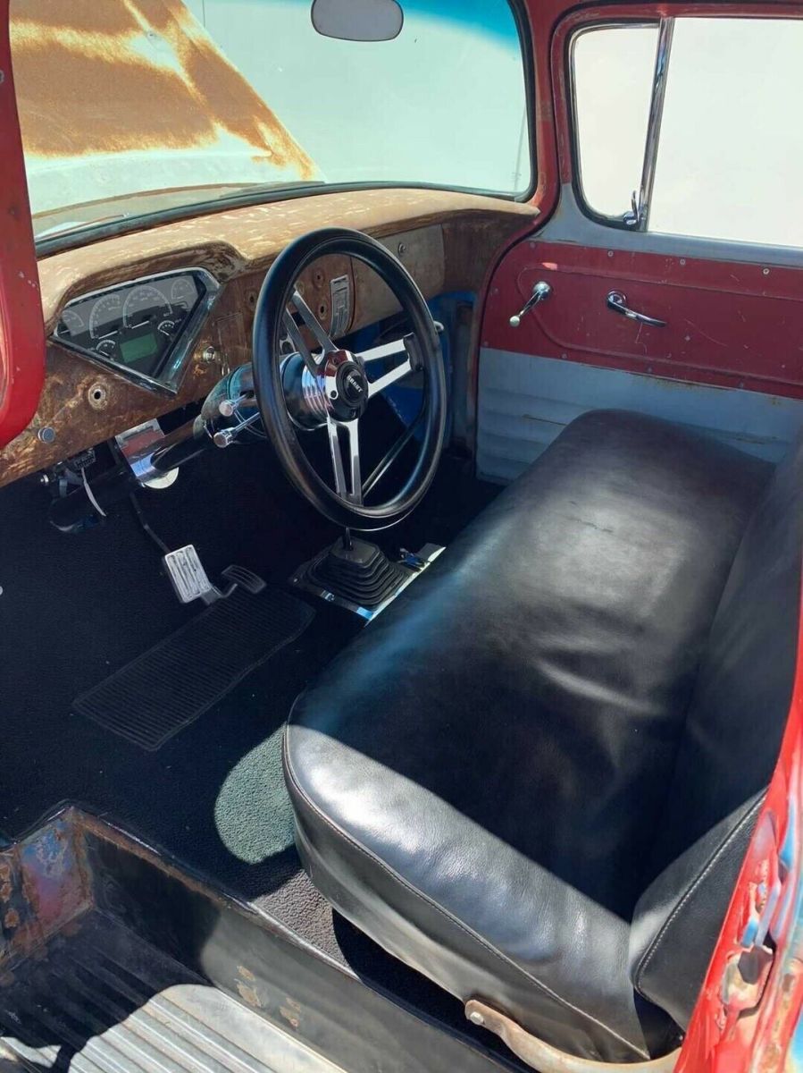1958 chevrolet apache pickup red rwd automatic