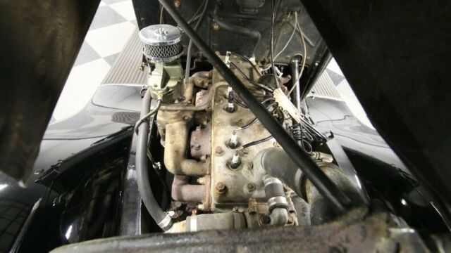 classic vintage chrome sedan flathead 6 cylinder manual transmission black