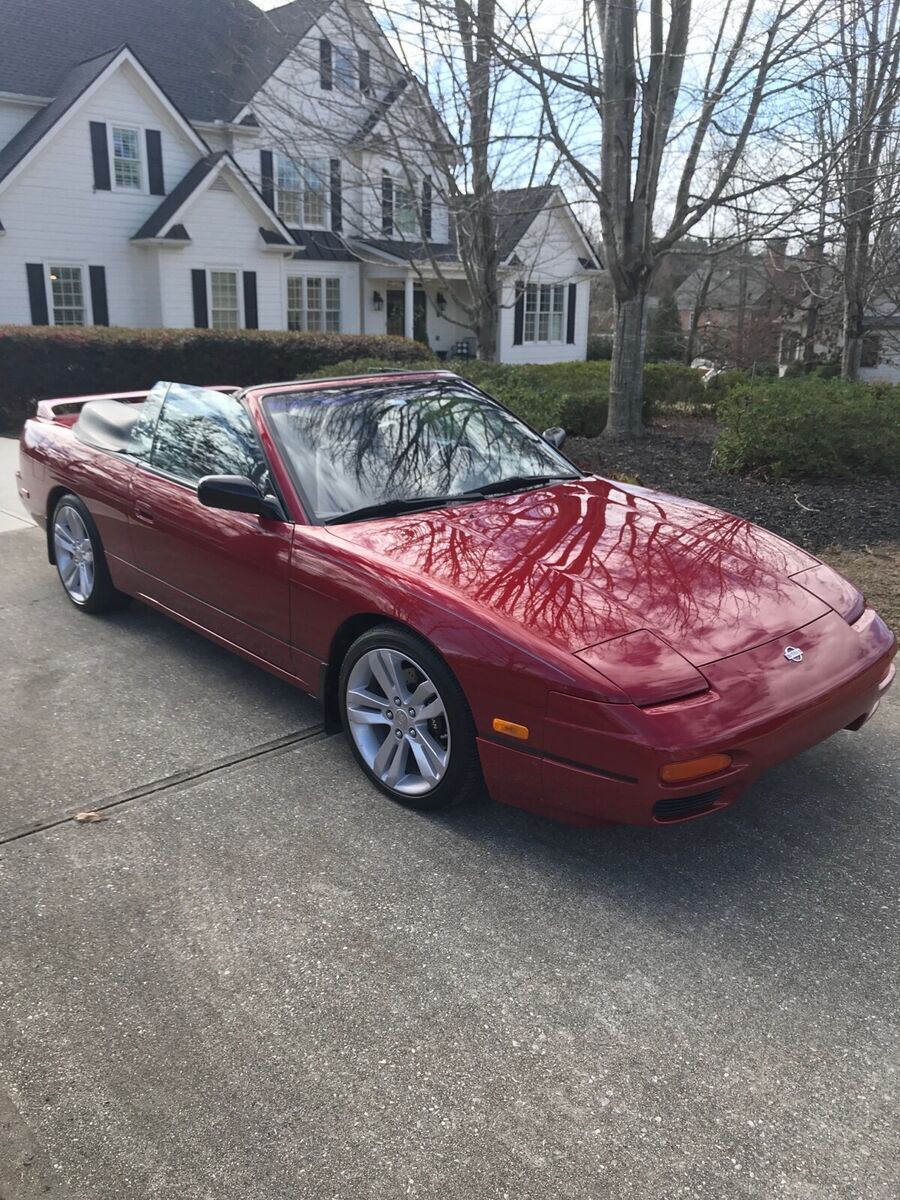 1994 nissan 240sx convertible red rwd automatic se