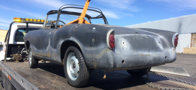 1959 fiat 1200 roadster very solid california project car one owner barn find