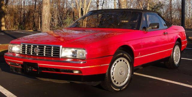 1990 cadillac allante convertible red low miles beautiful rare l@@k nr!!!!