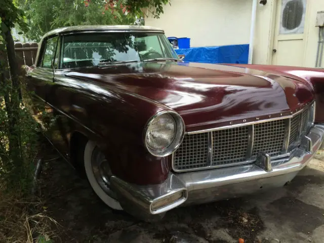 lincoln continental mark ii - burgundy / white custom paint