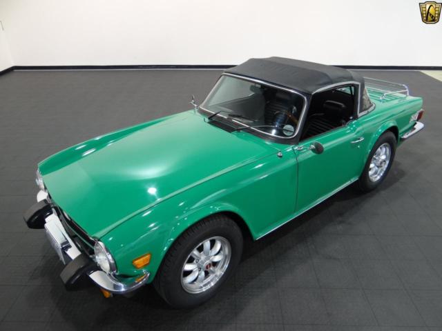 1976 triumph tr6 28028 miles java green convertible 2.5l in-line 6-cyl 4-spd ma