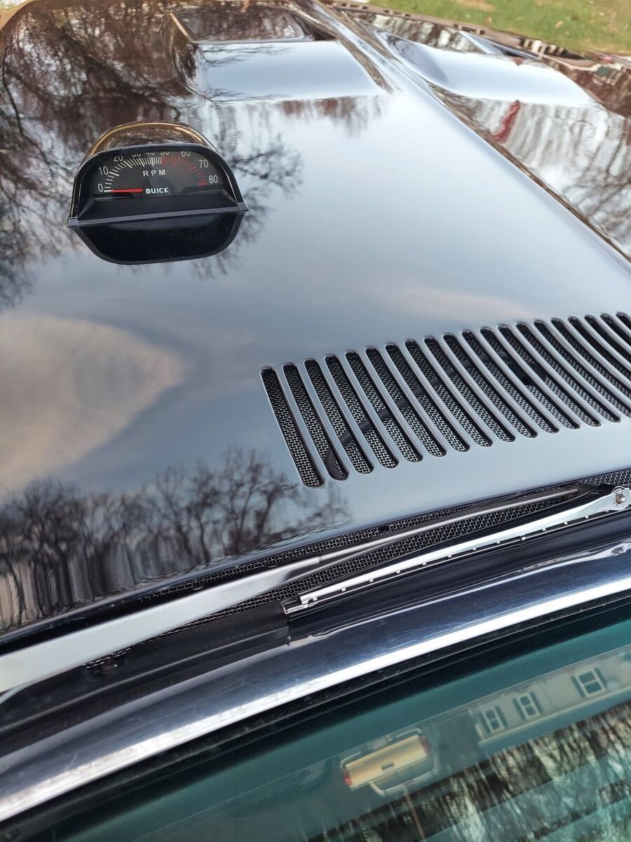 1972 buick gs 455 coupe black 2 door vinyl top