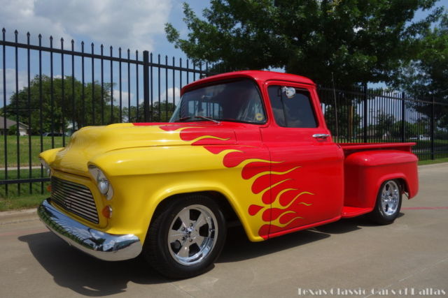 1957 chevy truck - custom big block show winner - leather & extras - video