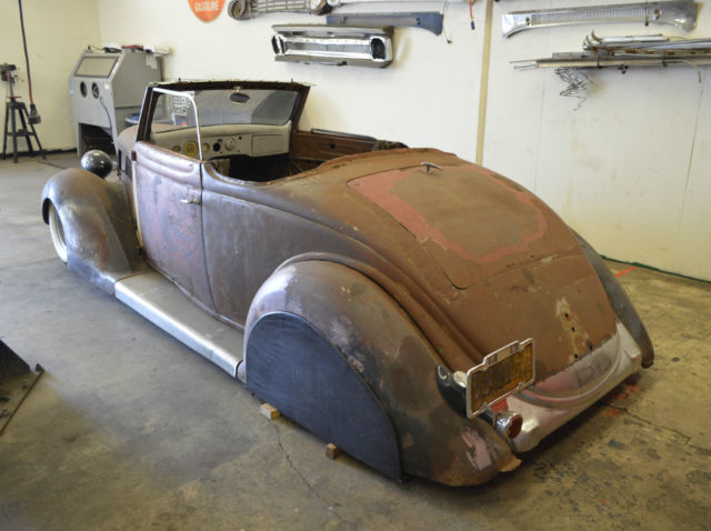 convertible hot rod custom rat ragtop drop top street vtg old henry steel bagged