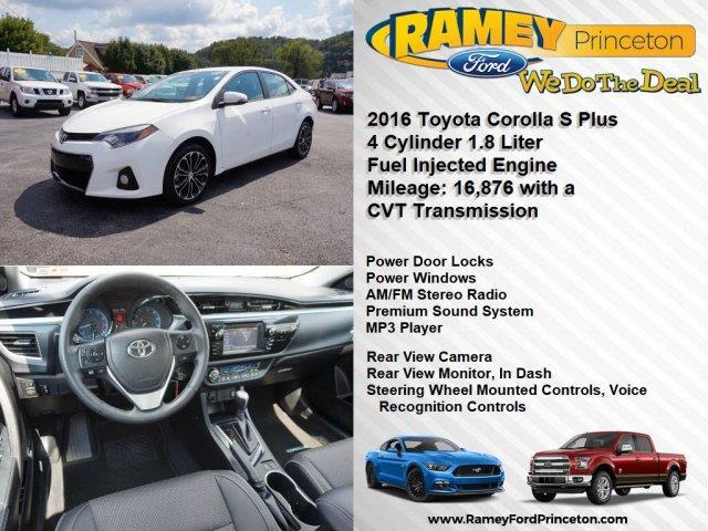 2016 toyota corolla s plus s plus 4dr sedan 6m for sale in elgood, west virginia
