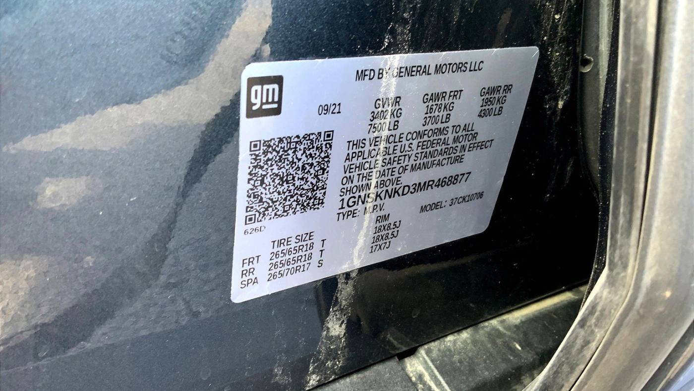 2021 chevrolet tahoe lt