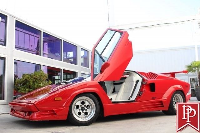 1989 lamborghini countach 25th anniversary edition 30724 miles rosso seviglia