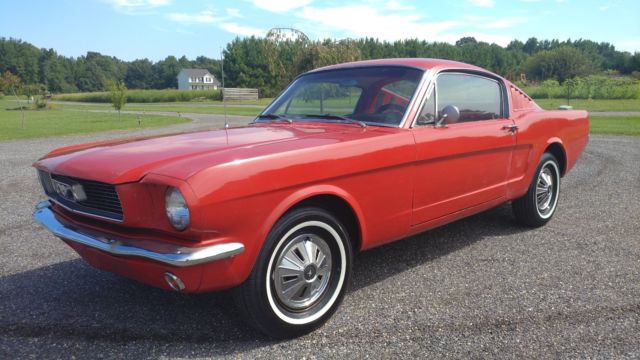 1966 ford mustang fastback 2+2 - 289 - auto trans - power steerng fold down seat