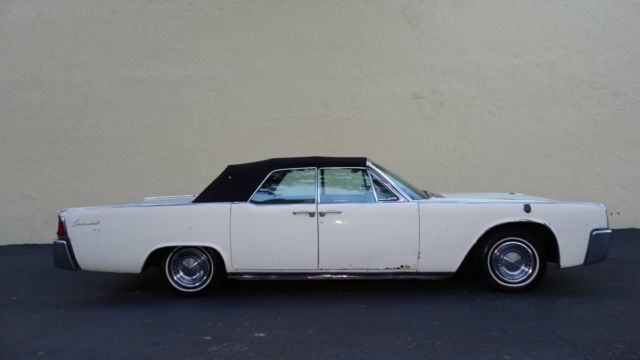 1962 lincoln continental 4 door convertible new canvass working top take a look!