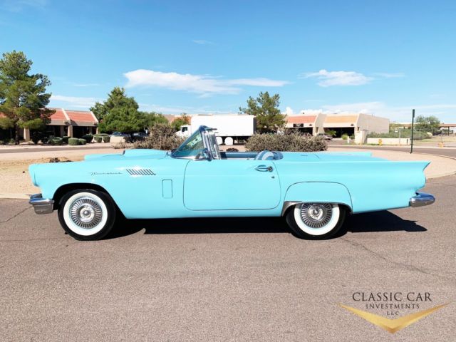 1957 ford thunderbird - 312ci e-code w/dual quads - 2-tops - beautiful car!