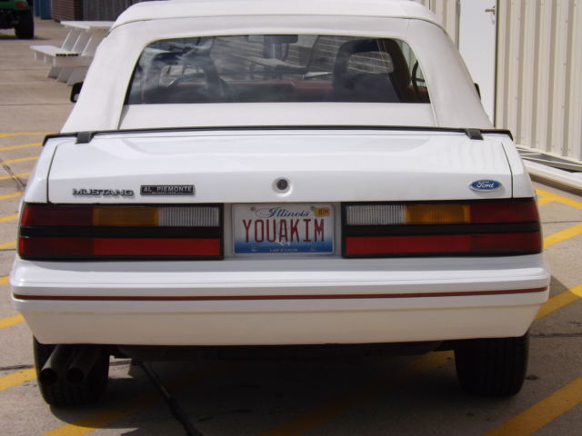 1984 1/2 ford mustang gt 350 20th anniversary model