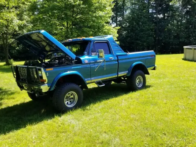 1977 ford f-150 pickup truck 4wd rebuilt 400ci 4-spd automatic new interior