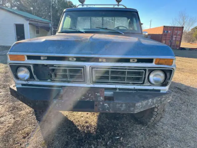 1977 ford f-150 shortbed custom 4x4 351m manuel selling no reserve world wide!