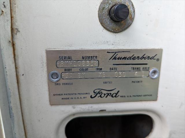 1958 ford thunderbird base