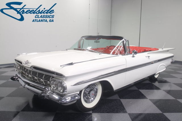 show-stopper restoration, rare '59, 348 v8, 3-speed, pwr steer/top/brake/windows