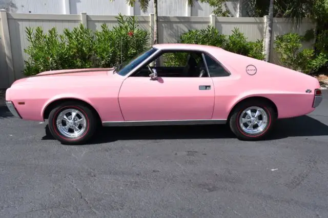 1969 amc amx 390ci v8 auto 1 of 1 in pink! 0 special paint code coupe 390 c.i. a