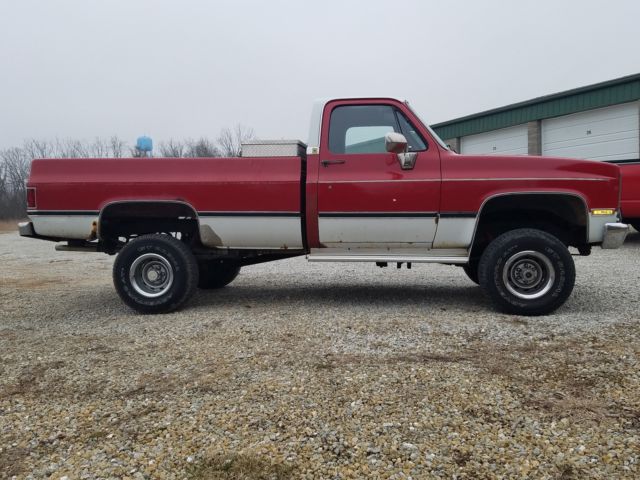 1985 chevrolet k10 scottsdale 1/2 ton 4x4 pickup truck 305 automatic lockouts