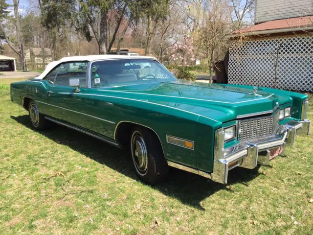 1976 cadillac eldorado convertible very rare color(no reserve)
