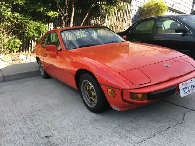 1980 porsche 924 - red, barn find, original