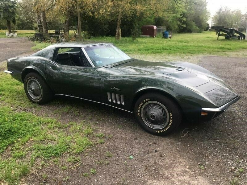 1969 chev corvette l89, 427 tri power 435hp, phantom green on green