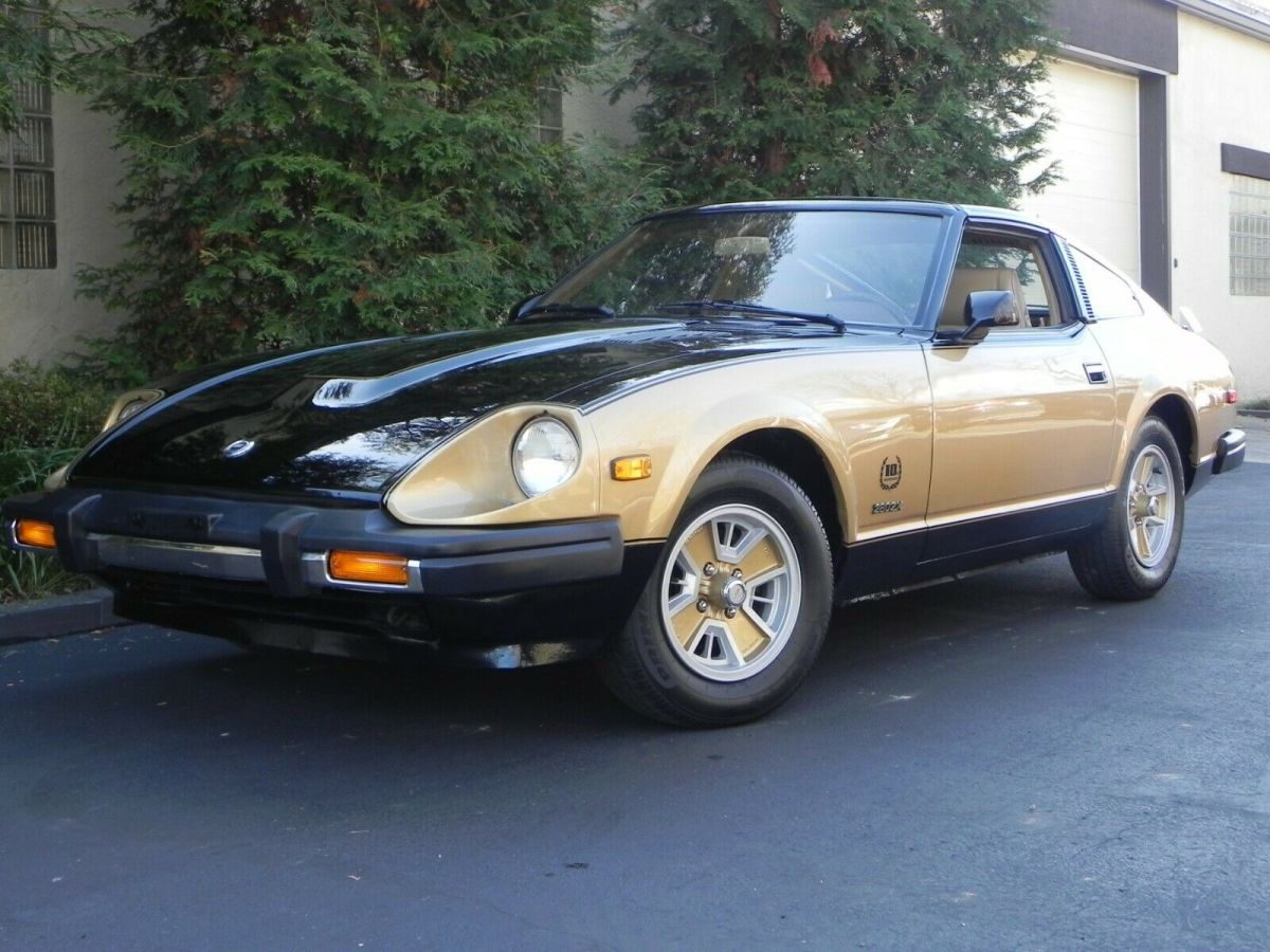 1980 nissan datsun 280zx 10th anniversary edition limited collectible black/gold
