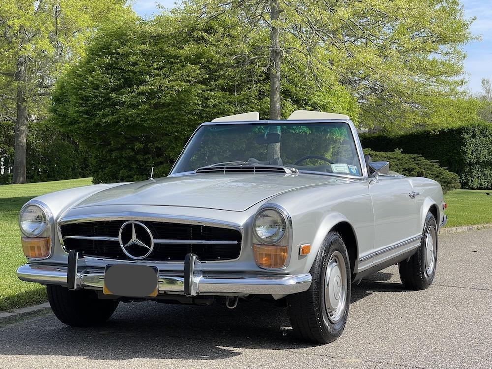 1971 mercedes benz sl class convertible 280sl silver 94839 miles