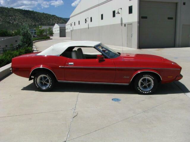 1973 ford mustang convertible - 351 v8 - mach 1 hood -no rust- 91k actual miles!