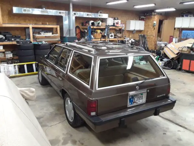 1986 plymouth reliant se factory turbo station wagon, very rare