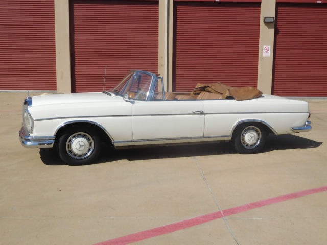 1965 mercedes 220se cabriolet, european, manual transmission