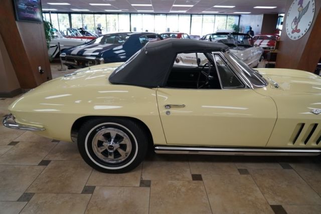 1965 chevrolet corvette 0 miles goldwood yellow 327c.i. 4-speed manual
