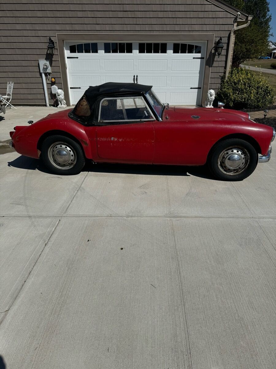 1960 mg mga convertible red