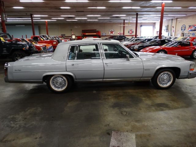 1981 sterling silver cadillac fleetwood brougham sedan - excellent!