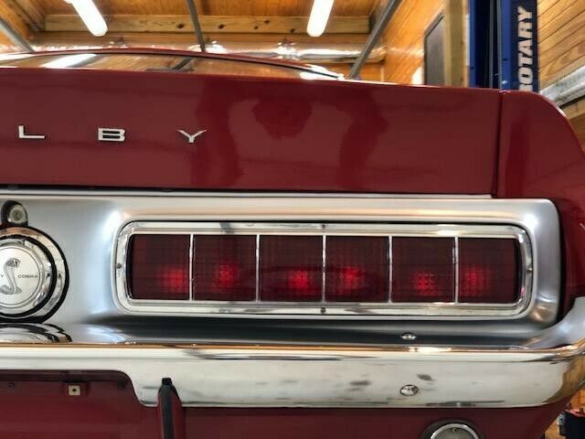 1968 mustang shelby gt500 red 428 cj fresh rebuilt engine automatic ac