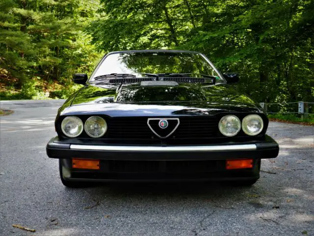 1984 alfa romeo gtv6 black on black runs and drives good rare classic gtv-6