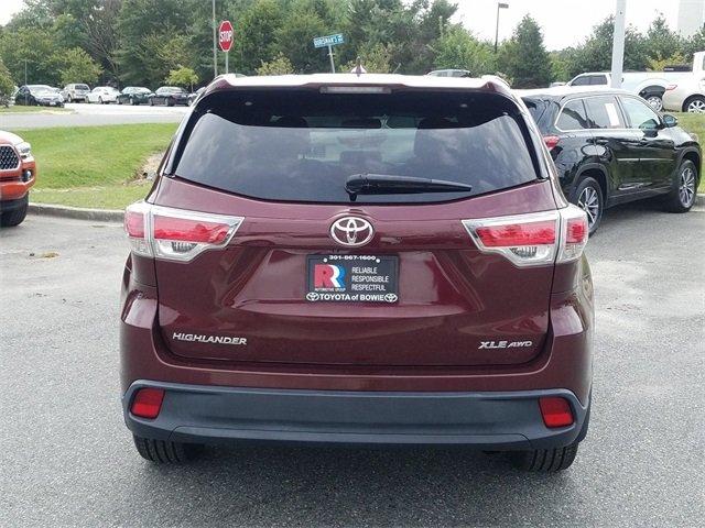 used 2015 toyota highlander awd xle v6 bowie, md 20716 for sale in bowie, maryland