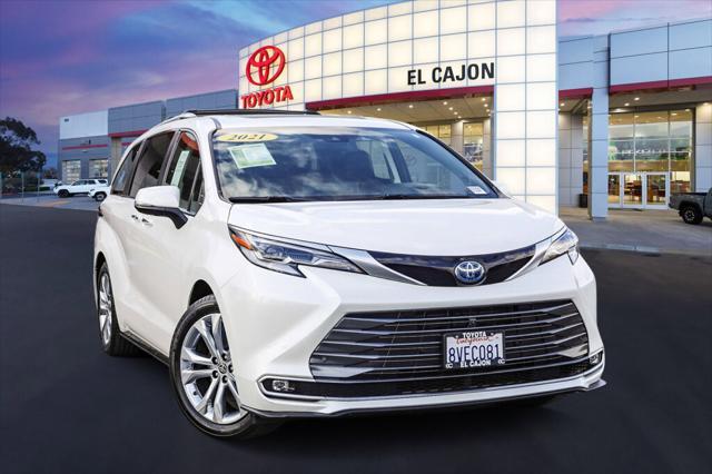 2021 toyota sienna platinum 7 passenger