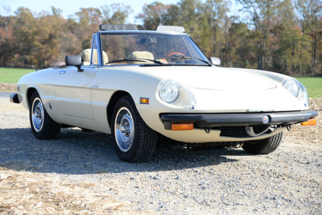 alfa romeo spider, enthusiast, not graduate, 51k miles. extensive records