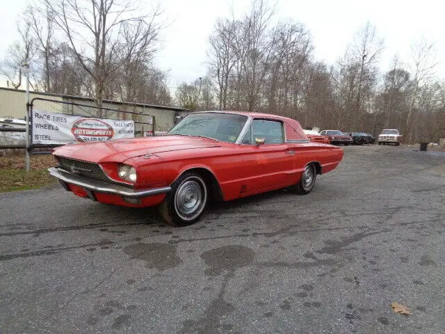 1966 ford thunderbird 390 big block run good project!!! n.c.title!! loaded!!