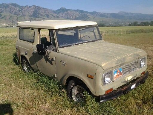 vintage 1970 international scout 4 cyc- eng 196 -good body 4 restore-not running