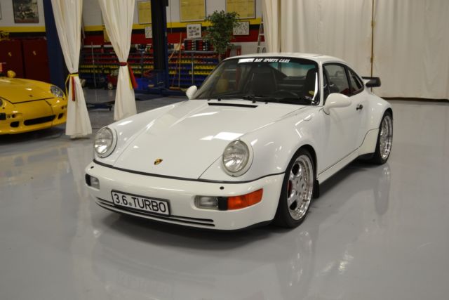1994 porsche 964 carrera 3.6 turbo 34758 miles white coupe 3.6l h-6 efi dohc 2-t