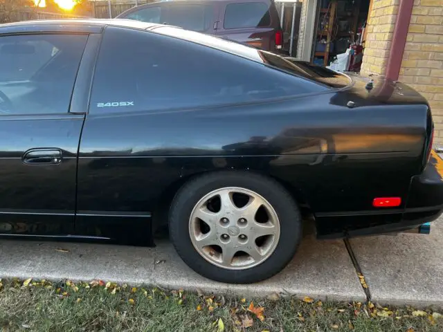 1993 nissan 240sx hatchback black rwd automatic base
