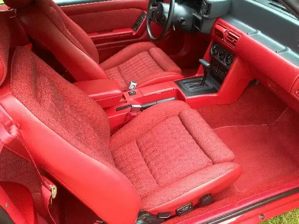 1989 ford mustang lx 5.0 black convertible top automatic 3,373 miles 1 owner car