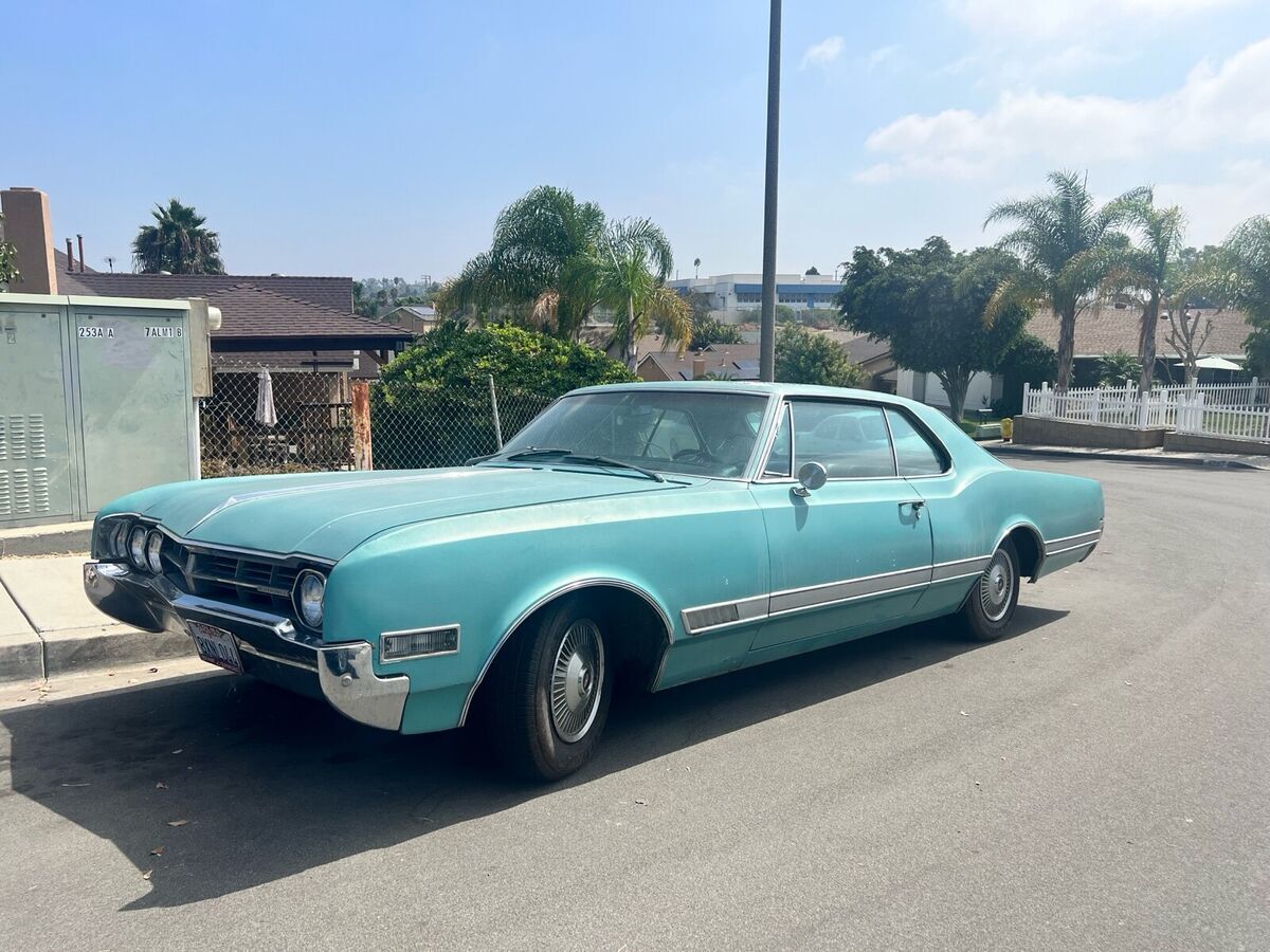 1966 oldsmobile starfire green rwd automatic base