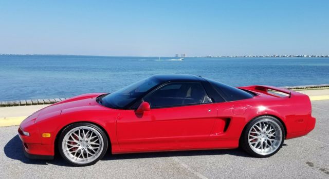 rare 1994 acura nsx coupe red/tan manual